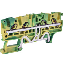 Клемма пружинная заземляющая ESH-EFCE.2/2+2 (2,5 мм кв, желто-зеленый, 2вх.+2вых., push-in)