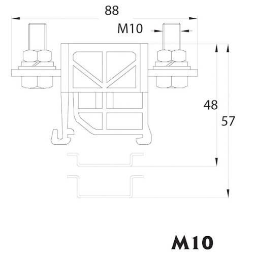 Клемма силовая VSU 120 (120 mm2_бежевая) ETI 3901606