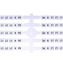 Маркировочная табличка (200шт.) EO3 (L1, L2, L3, N, PE)