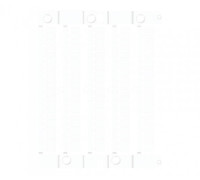 Маркирующая самоклеящаяся пластина ES-TAP80100AW (80х100мм кв 1 шт, ПВХ, белая)