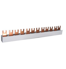 Шина питания IZ10/L1NL2NL3N/54 (10мм кв, 3P+N, 1м, Fork, 54mod.)