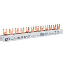 Шина питания IZ 10/L1NL2NL3N/12E (10мм кв, 3P+N, 0.22м, Fork, 12mod.)