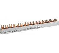 Шина питания IZ 16/L1NL2NL3N/18 (16мм кв, 3P+N, 0.32м, Fork, 18mod.)