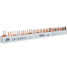 Шина питания IZ 16/L1NL2NL3N/54 (16мм кв, 3P+N, 1.00м, Fork, 54mod.)