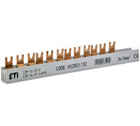 Шина питания IZM 16/3F/4хMPE (16мм кв, 3P, 0.21м, Fork, 12mod., 4xMS/MPE)