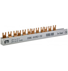 Шина питания IZM 16/3F/4хMPE (16мм кв, 3P, 0.21м, Fork, 12mod., 4xMS/MPE)