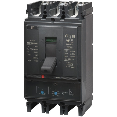 Автоматический выключатель 400A 3P, 50кА, (0.7-1)In/(5-10)In, NBS-TMD 400/3S ETI 4673106
