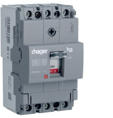 Автоматический выключатель x160, In=25А, 3п, 18kA, Тффикс./Мффикс.