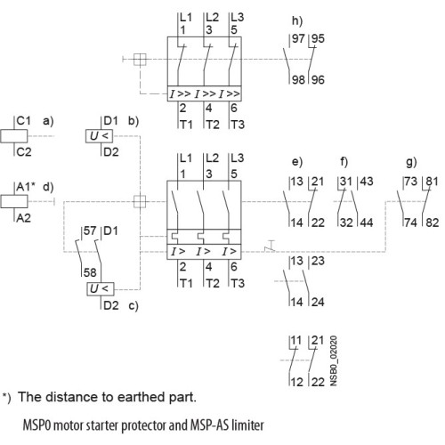 Автомат для защиты двигателя MSP0-1,6 (0,37-0,55 kW, 1.0-1.6A) ETI 4646620