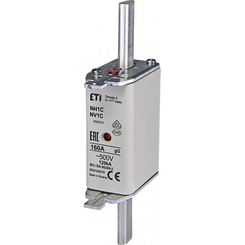 Предохранитель с индикатором NH-1C gG 160A 500V KOMBI ETI 4184216