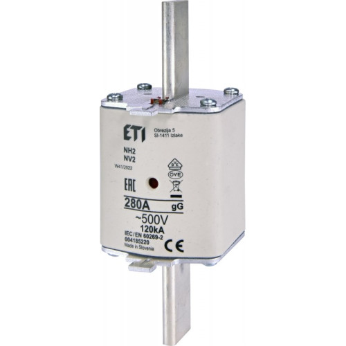 Предохранитель с индикатором NH-2 gG 280A 500V KOMBI ETI 4185220