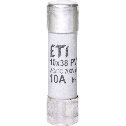 Сверхбыстрый предохранитель CH 10x38 gR 10A 700V (50kA AC) для защиты полупроводников ETI 2625021