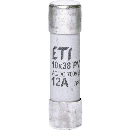 Сверхбыстрый предохранитель CH 10x38 gR 12A 700V (50kA AC) для защиты полупроводников ETI 2625022