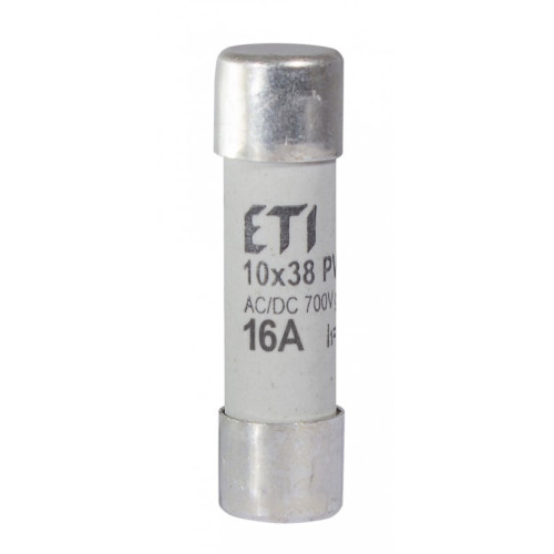 Сверхбыстрый предохранитель CH 10x38 gR 16A 700V (50kA AC) для защиты полупроводников ETI 2625023