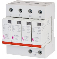 Ограничитель перенапряжения для защиты фотоэлектрических систем ETITEC V T2 690/20 4+0 RC