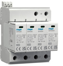 Разрядник (ПЗИП) T1+T2 4P 50kA 1,2kV TN-S TT +доп.контакт
