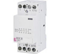 Контактор бесшумный 25А, 4НО, 24В AC/DC, RD 25-40 24V AC/DC ETI
