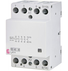 Контактор бесшумный 40А, 4НО, 24В AC/DC, RD 40-40 24V AC/DC ETI