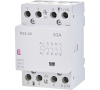 Контактор модульный тихий, 63А, 4НО, R 63-40 230V
