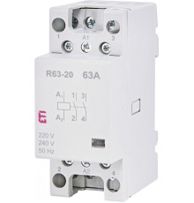 Контактор модульный тихий, 63А, 2НО, R 63-20 230V