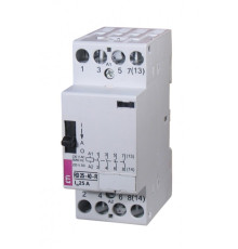 Контактор бесшумный с ручным управлением 25А, 4НО, 220В AC/DC, RD-R 25-40 230V AC/DC ETI