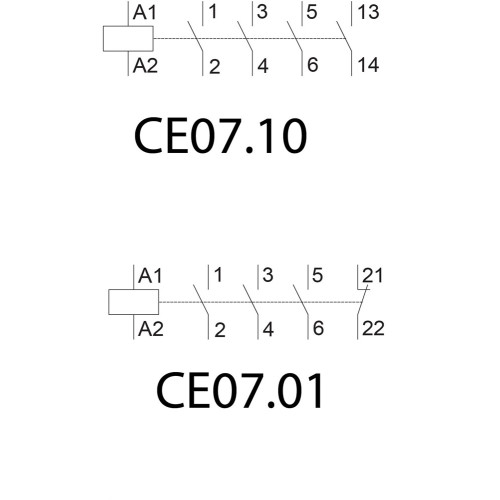 Контактор CE 07.01 230V AC ETI 4641013