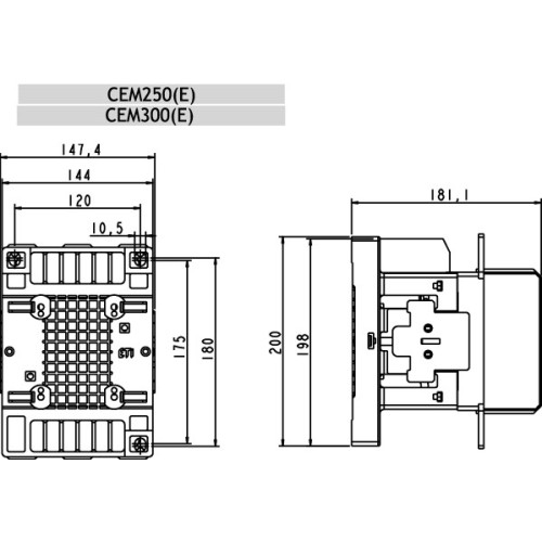 Контактор CEM 250.22 230V AC ETI 4656143