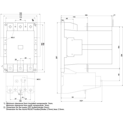 Контактор CES 205.22 (110 kW) 230V AC ETI 4646570