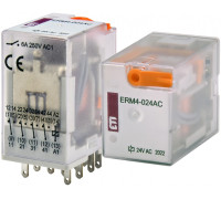 Электромеханическое реле ERM4-024AC 4p