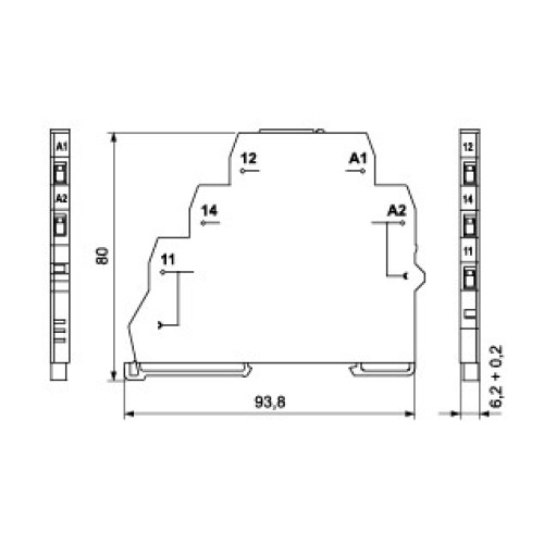 Реле интерфейсное SER1-024 ACDC (электромеханическое, 1CO, 6A AC1, 250V AC) ETI 2473052