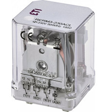 Реле электромеханическое RERM3-230ACL 3p LED (16A AC1, 250V AC)