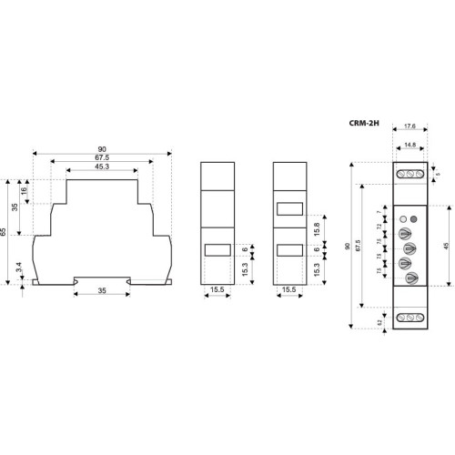 Генератор импульсов CRM-2H UNI 12-240V AC/DC ETI 2470003