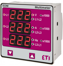 Цифровой мультиметр EDM (96x96мм кв 40-300V AC/DC)
