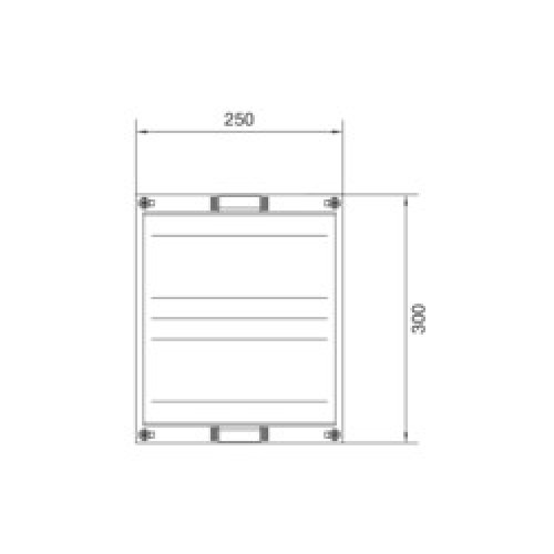 Блок Univers для модульных клеммников, 2хTS35, 300x250мм Hager UD21A1