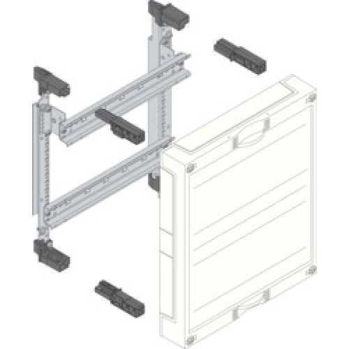 Блок Univers для модульных клеммников, 2хTS35, 300x250мм Hager UD21A1