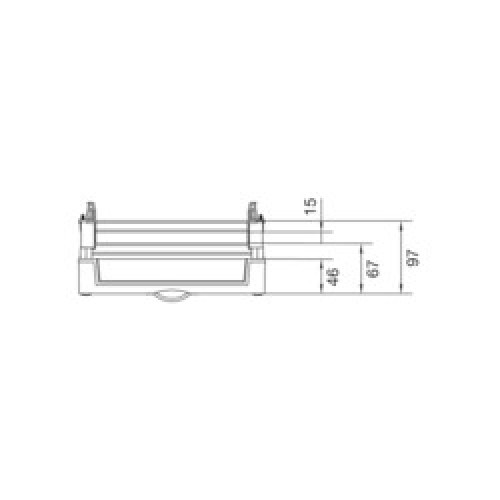 Блок Univers для модульных клеммников, 2хTS35, 300x250мм Hager UD21A1