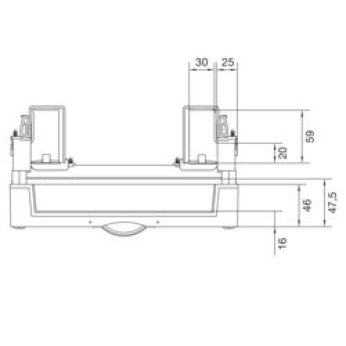 Блок Univers для модульных аппаратов 2х12М, 300x250мм Hager UD21B1