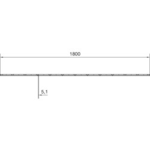 Шина несущая Univers, для щитов с Н=1850мм кв (комплект 2 шт.) Hager UN12A