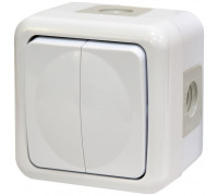 Выключатель 2-кл. PVE-2 (IP44, 10А, 250V, поликарбонат)