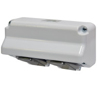 Розетка 2-я угловая PRE-2 (Schuko, IP44, 16A, 250V, поликарбонат)