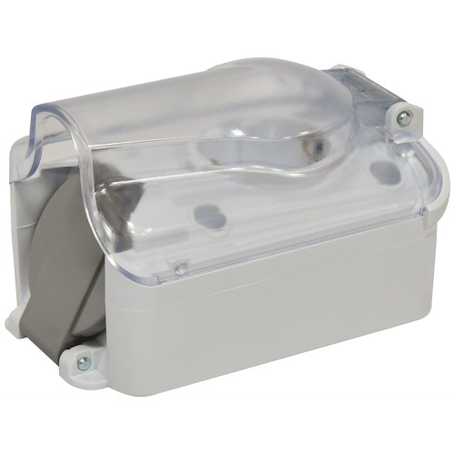 Розетка 2-я с заглушками PRE-2PC для вилки PKB-90 (Schuko, IP44, 16A, 250V, поликарбонат) ETI 4481021