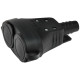 Розетка кабельная 2-я с заглушками ERS-2C (Schuko, IP44, каучук, черная) ETI 4481013