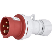 Вилка кабельная 16A, 400V, 3P+PE, IP44 EV-1643