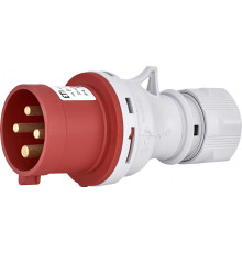 Вилка кабельная 32A, 400V, 3P+PE, IP44 EV-3243