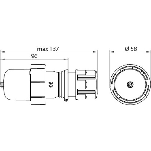 Вилка универсальная Schuko, IP67 EEVG-16 ETI 4482127