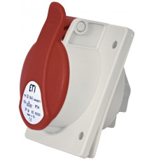 Розетка встроенная 16A, 400V, 3P+PE, IP54 EE-1643