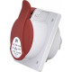 Розетка встроенная 32A, 400V, 3P+PE, IP54 EE-3243 ETI 4482080