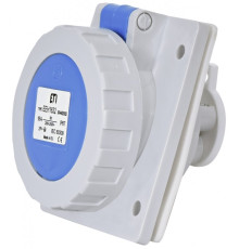 Розетка встроенная 16A, 230V, 2P+PE, IP67 EEH-1632
