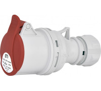 Розетка кабельная 16A, 400V, 3P+PE, IP44 ES-1643