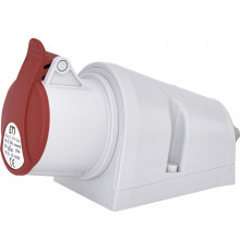 Розетка 16A IP44 настенная, 400V, 3P+PE, EZ-1643
